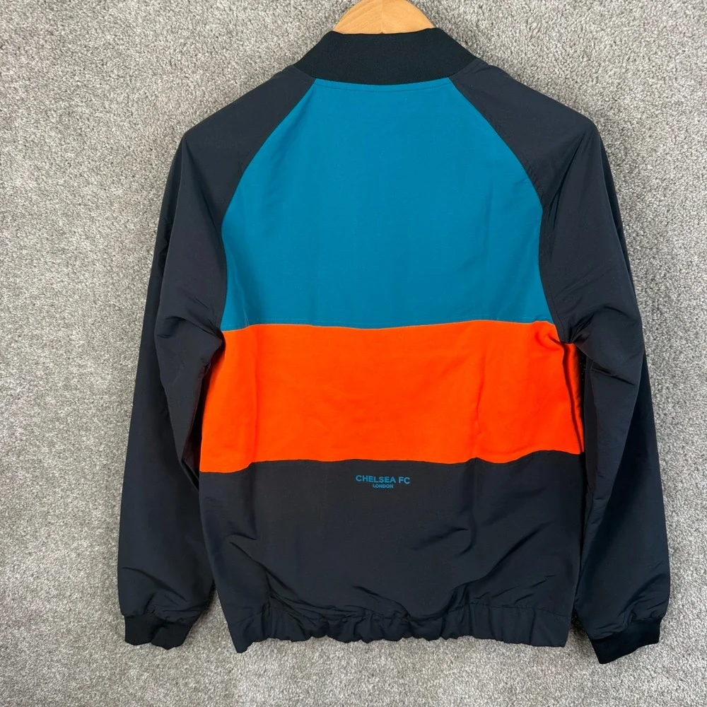 Nike Chelsea FC Dri-FIT Soccer Track Jacket Blue Orange Mens Small NEW